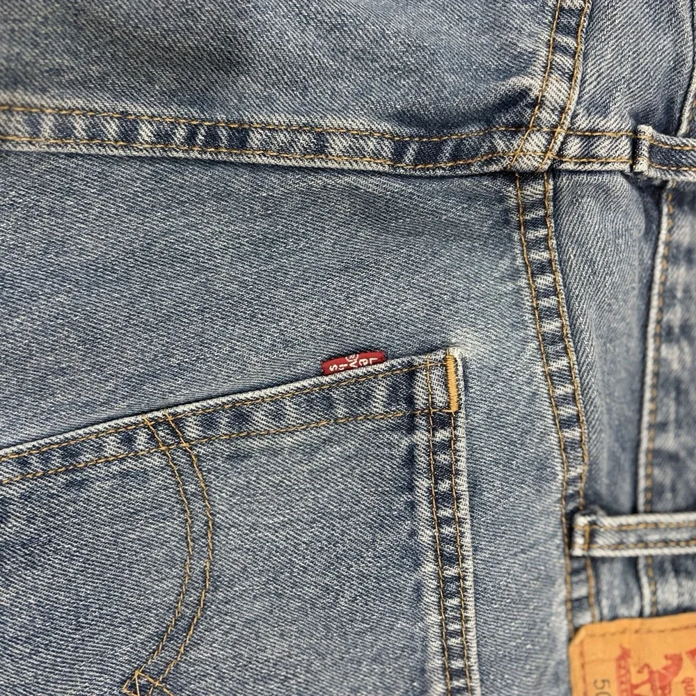 Levi's 505 Regular Fit Straight Leg Jeans‎ Men's 38x30 Medium Wash Blue Denim